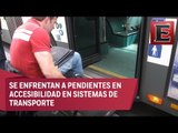 Personas discapacitadas en la CDMX sufren para trasladarse en el transporte