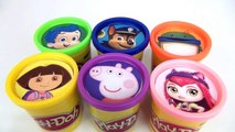 Play Doh LEARN COLORS with Disney Nick Jr Bubble Guppies, Peppa, Paw Patrol, Jake & Mickey