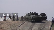 Mongolia- Russian** troops welcomed in Mongolia ahead of joint military exercise