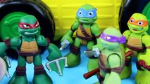 Y León mutante fiesta desfibradora encogimiento joven tortugas vagón con Ninja tmnt krang mikey don