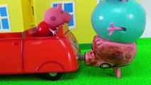Peppa Pig e George Ajudam o Tayo no Reboque do Vovô Cão! Toys Novelinha Peppa 타요 장난감 Тайо