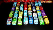 Disney Cars 36 Piston Cup Racers Storage Carrying Case with Plane Everett Car Transporter