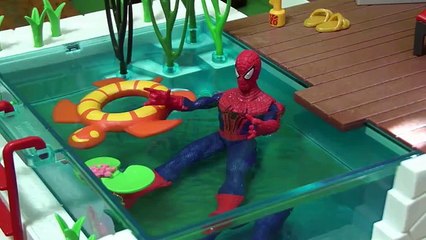 Piscina hombre araña nadando juguete juguetes1 Spider-Man Juego piscina