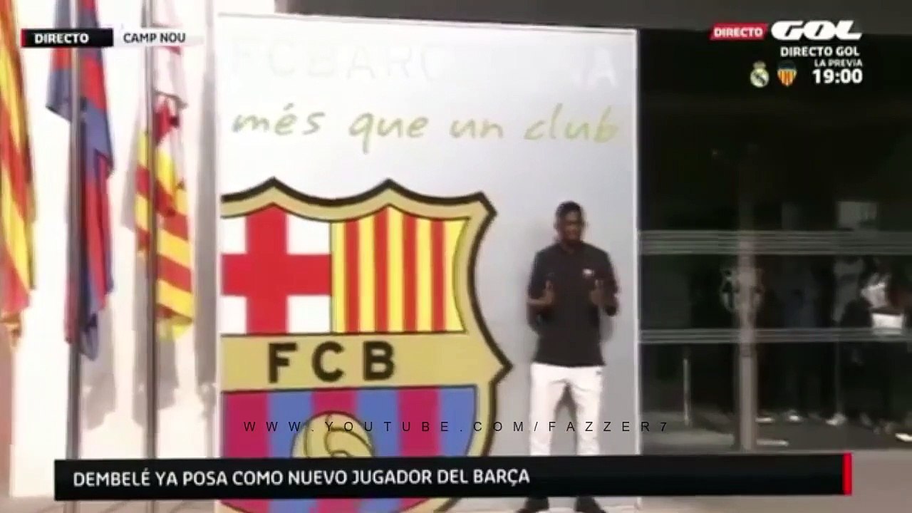 Ousmane Dembele He Arrived Barcelona l Presetation in Camp Nou