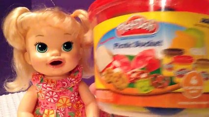 Vivo bebé cesta muñeca come día de campo Snackin sara playdoh playdoh