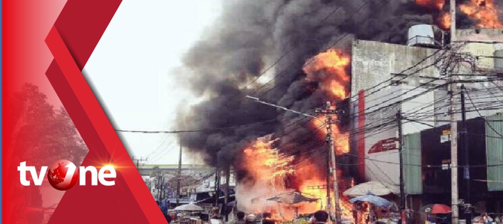 Puluhan Kios Terbakar di Pasar Kalideres, Delapan Unit Damkar Diturunkan