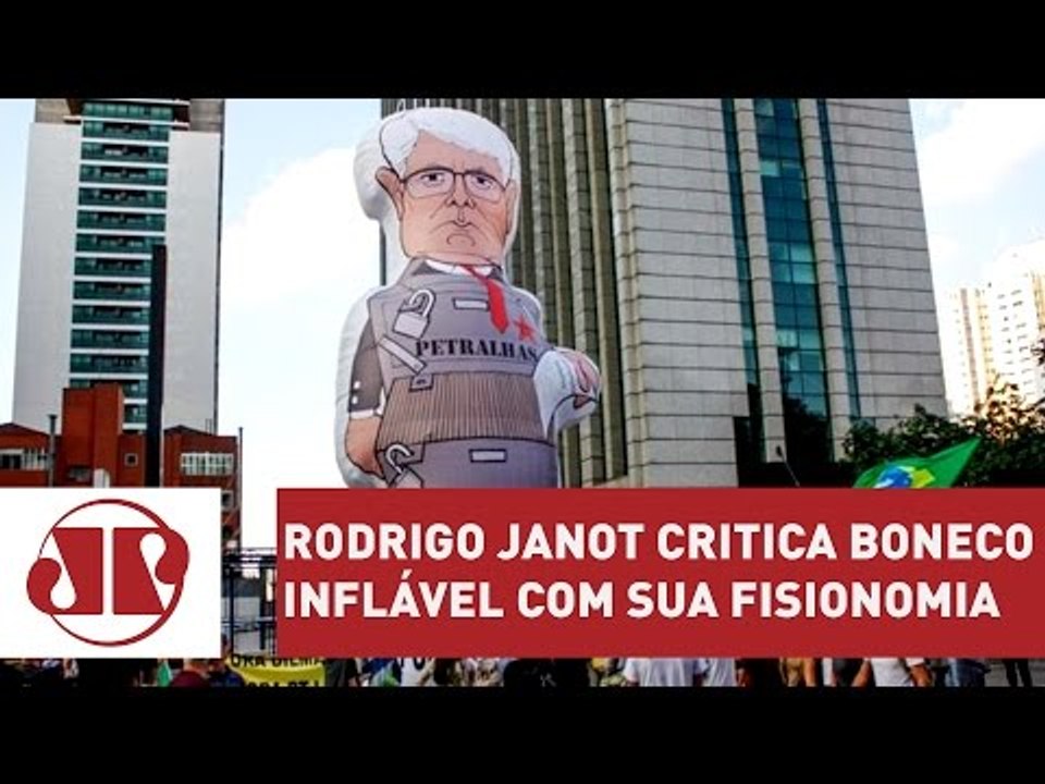 Rodrigo Janot critica boneco inflável com sua fisionomia | Jornal da Manhã | Jovem Pan