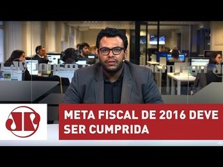 Meirelles afirma que meta fiscal de 2016 será cumprida | Jornal da Manhã | Jovem Pan