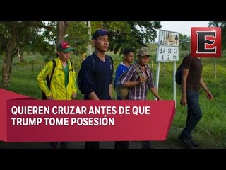 Centroamericanos abarrotan frontera entre México y EU