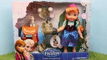 FROZEN Play-Doh Olaf Tea Party Set Elsa and Anna Barbie Dolls Eat Play Dough Cookies Disne