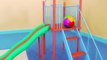 Educational Playground Slide Balls Collection For Kids - Learn Colors Numbers Shapes 3D