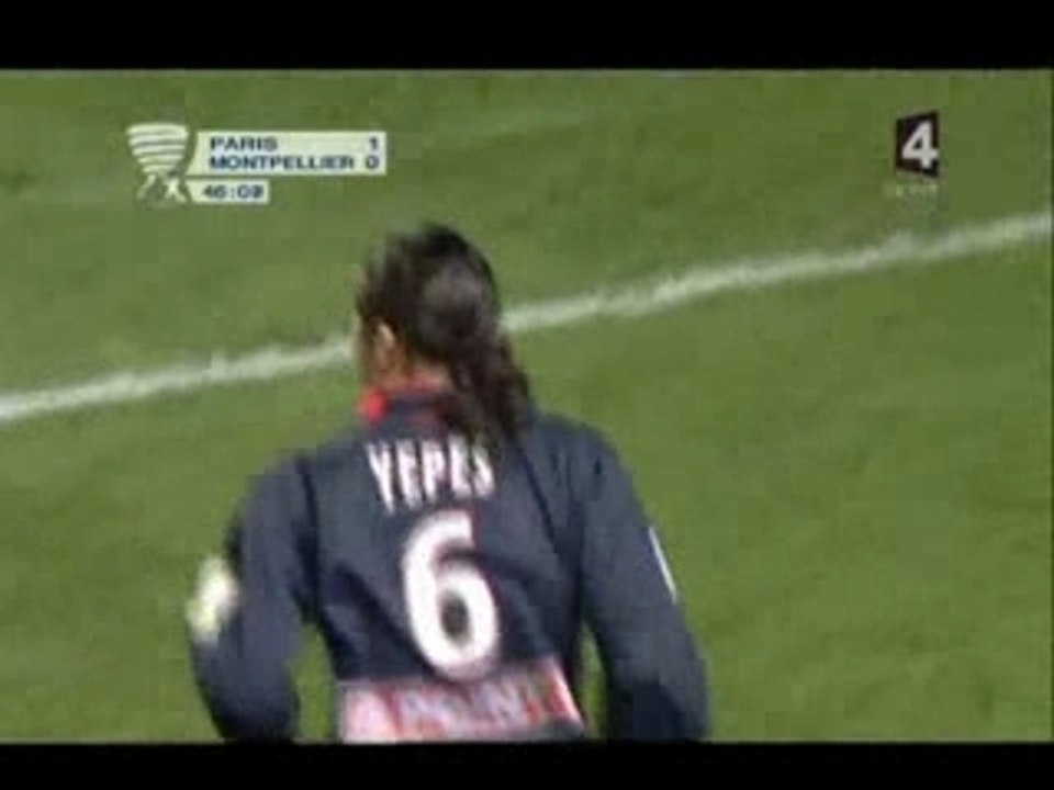 Tacle Yepes PSG Montpellier
