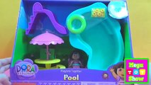 Dora The Explorer Swimming Pool and Camping Playset Daisy Beach Day Set Toy Videos