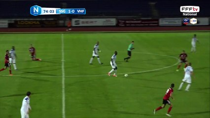 Belle action qui se termine sur cette talonnade