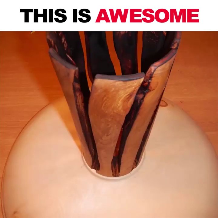 Regardez comment ce menuisier fabrique cette lampe magnifique