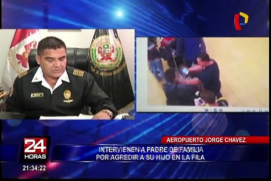 Detienen a hombre que agredió a su hijo en el aeropuerto Jorge Chávez