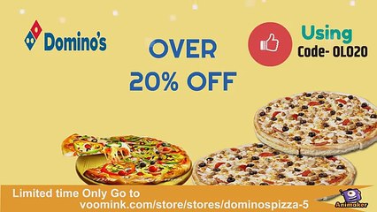 Dominos Pizza Takeaways & Delivery - Get Flat 20% OFF Orders