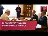 Papa Francisco recibe a Juan Manuel Santos en El Vaticano