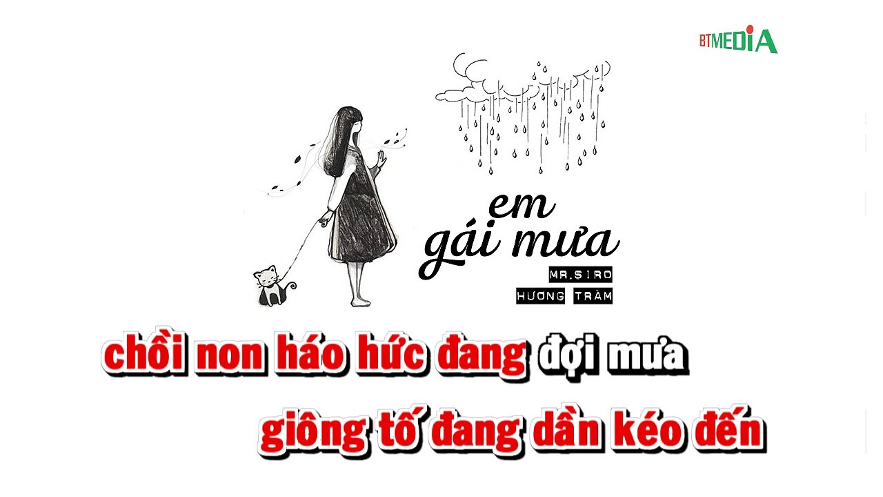 [Karaoke] Em Gái Mưa - Hương Tràm