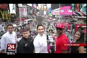 Chefs peruanos reparten ceviche en las calles de Nueva York