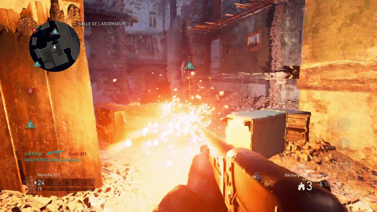 Gameplay COD WW2 -Toggle Action - Aachen - Domination