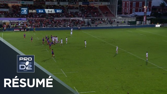 PRO D2 - Résumé Biarritz-Béziers: 18-9 - J3 - Saison 2017/2018