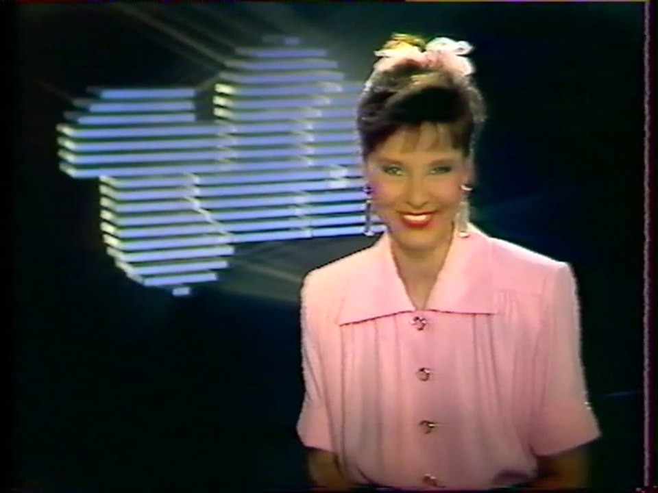 TF1 - 16 Février 1986 - Jingle pub, teaser hebdomadaire, speakerine (Denise Fabre)