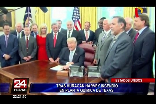 EEUU: incendio en planta química de Texas tras huracán Harvey