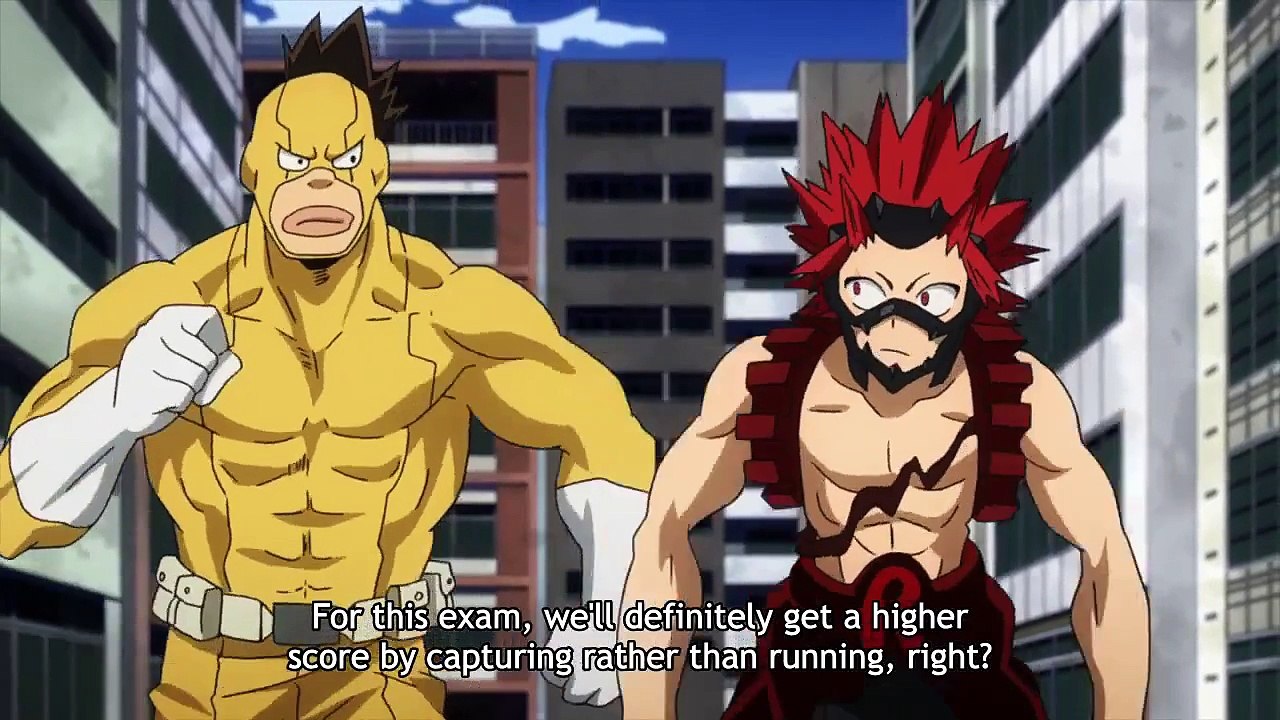 The Practical Exam Sato and Kirishima vs Cementos Full Fight Boku no Hero Season 2 Episode 21 Eng sub  霧島と佐藤対セメント