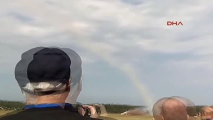 Moskova'da Gösteri Yapan Uçak Düştü