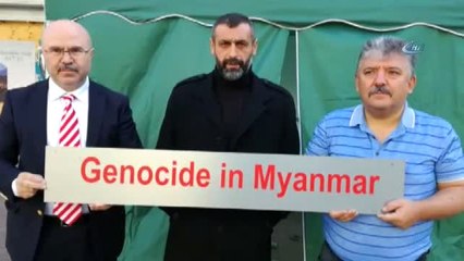 Arakan'daki İnsanlık Dramına Dikkat Çekmek İçin Almanya'da Çadır Kuruldu