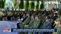 Pangulong Duterte: Magpakita ng matibay na ebidensya laban sa kaniyang pamilya hinggil sa alegasyon ng katiwalian