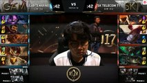 SKT T1 Peanut李星11分鐘14個頭 我玩的是英雄聯盟嗎？ GAM vs SKT MSI季中邀請賽