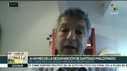 Argentina: cuestionan trabajo del juez en caso de Santiago Maldonado