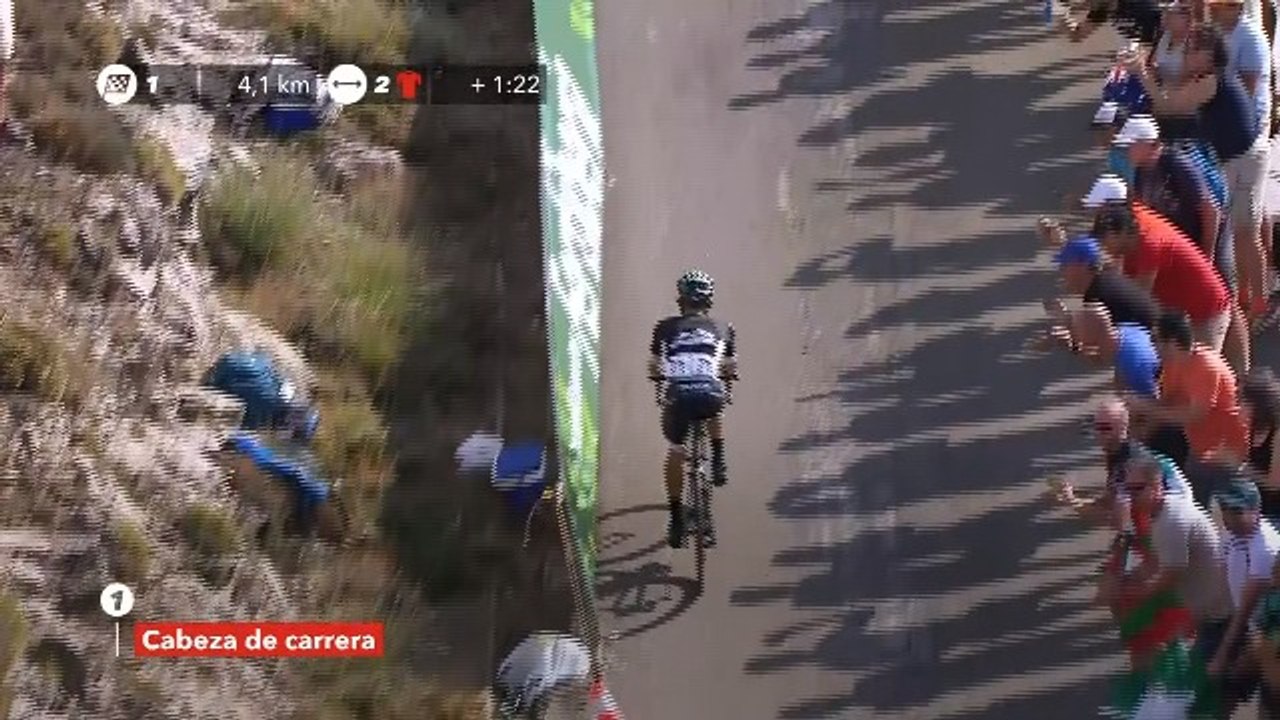Majka on his way to win the stage / Majka cerca de la llegada - Etapa 14 / Stage 14 - La Vuelta 2017