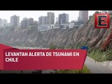 Suspenden alerta de tsunami por terremoto en Chile