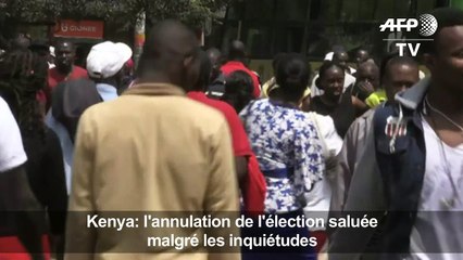 Kenya: l'annulation de l'élection saluée malgré les inquiétudes