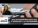 Taxa de desemprego deve cair e chegar em 11,6% em dezembro, diz especialista