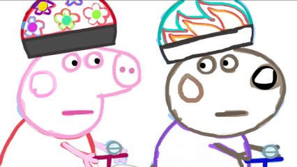 Cartoon Peppa Pig rides