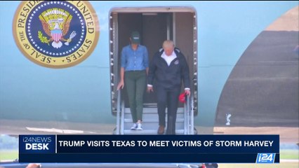i24NEWS DESK | Trump visits Texas to meet victims of storm Harvey | Saturday, September 2nd 2017