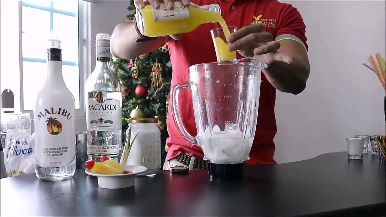 Como hacer piña colada en casa