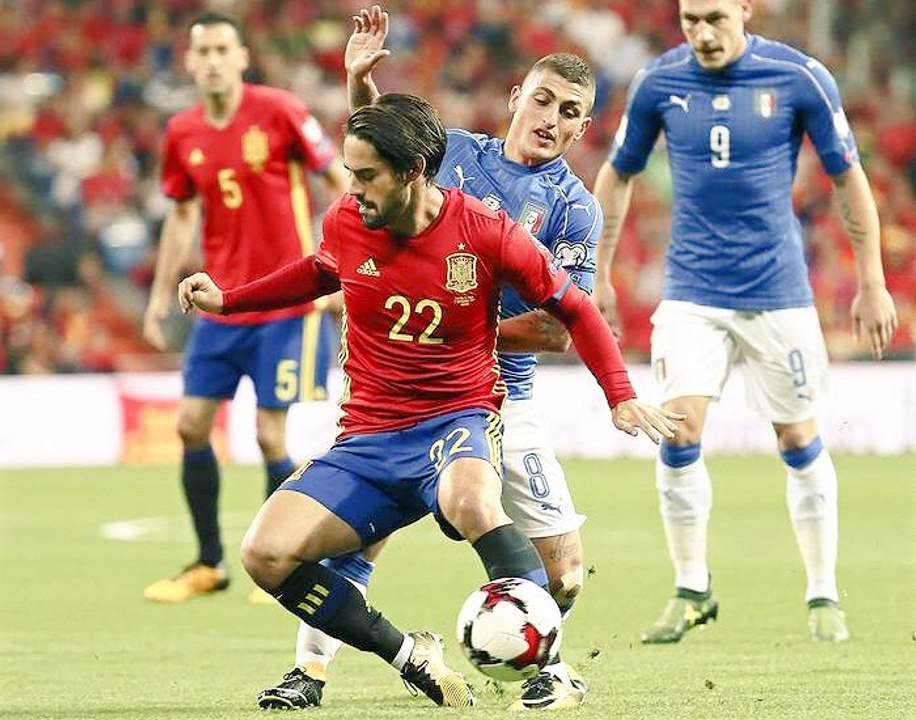 Buts Espagne vs Italie vidéo résumé 3-0