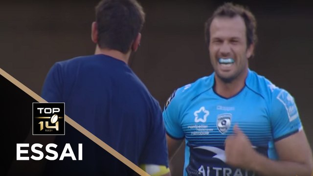 TOP 14 - Essai Bismarck DU PLESSIS (MHR) - Montpellier - Oyonnax - J2 - Saison 2017/2018