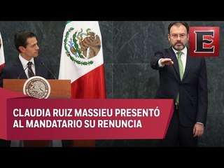Cambios en el gabinete de Peña Nieto: Videgaray llega a SRE y María García a Cultura