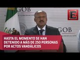 Hacemos un firme llamado a evitar actos de vandalismo y violencia: SEGOB