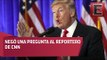 Trump acusa a medios de difundir noticias falsas