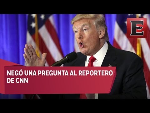 Trump acusa a medios de difundir noticias falsas