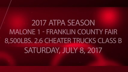 ATPA - Franklin County Fair - 07-08-2017 - 8,500lbs. 2.6 Cheater Trucks Class B