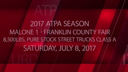ATPA - Franklin County Fair - 07-08-2017 - 8,500lbs. Pure Stock Street Trucks Class A