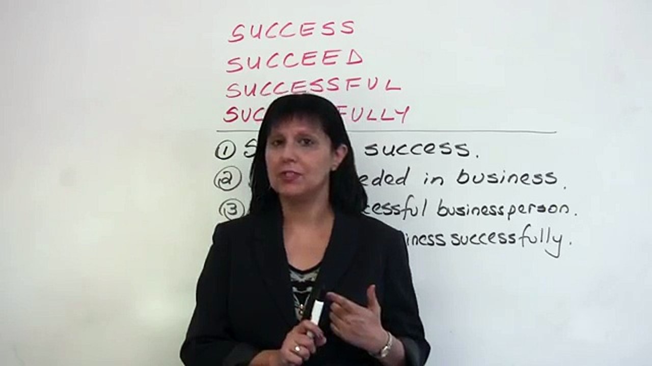 Confused Words - Succeed, Success, Successful, Successfully- EDT